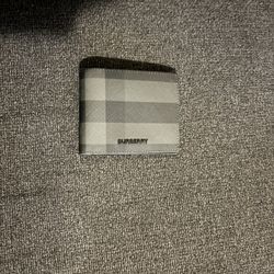 Burberry Gray Key Card Holder