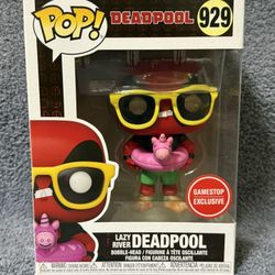 Funko POP! Marvel Deadpool Lazy River GameStop Exclusive Bobblehead Figurine