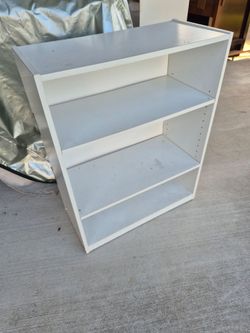 White 3 tier shelf plus 2 others