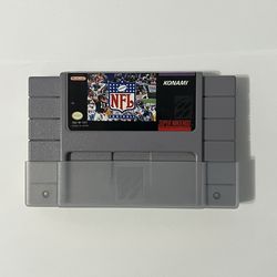 NFL Football (Super Nintendo SNES, 1993) Tested Game Cart + Dust Cover