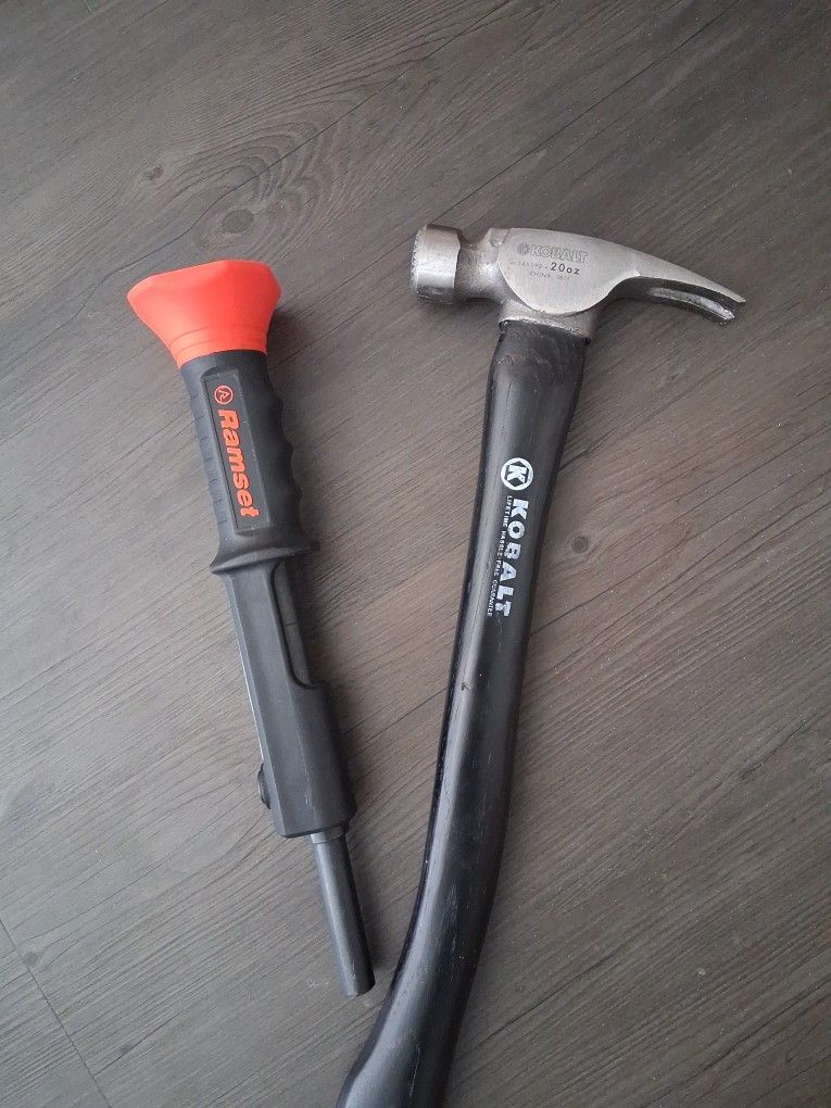 Ramsey 22 Shot Nailer/ Kobalt 20oz Framing Hammer