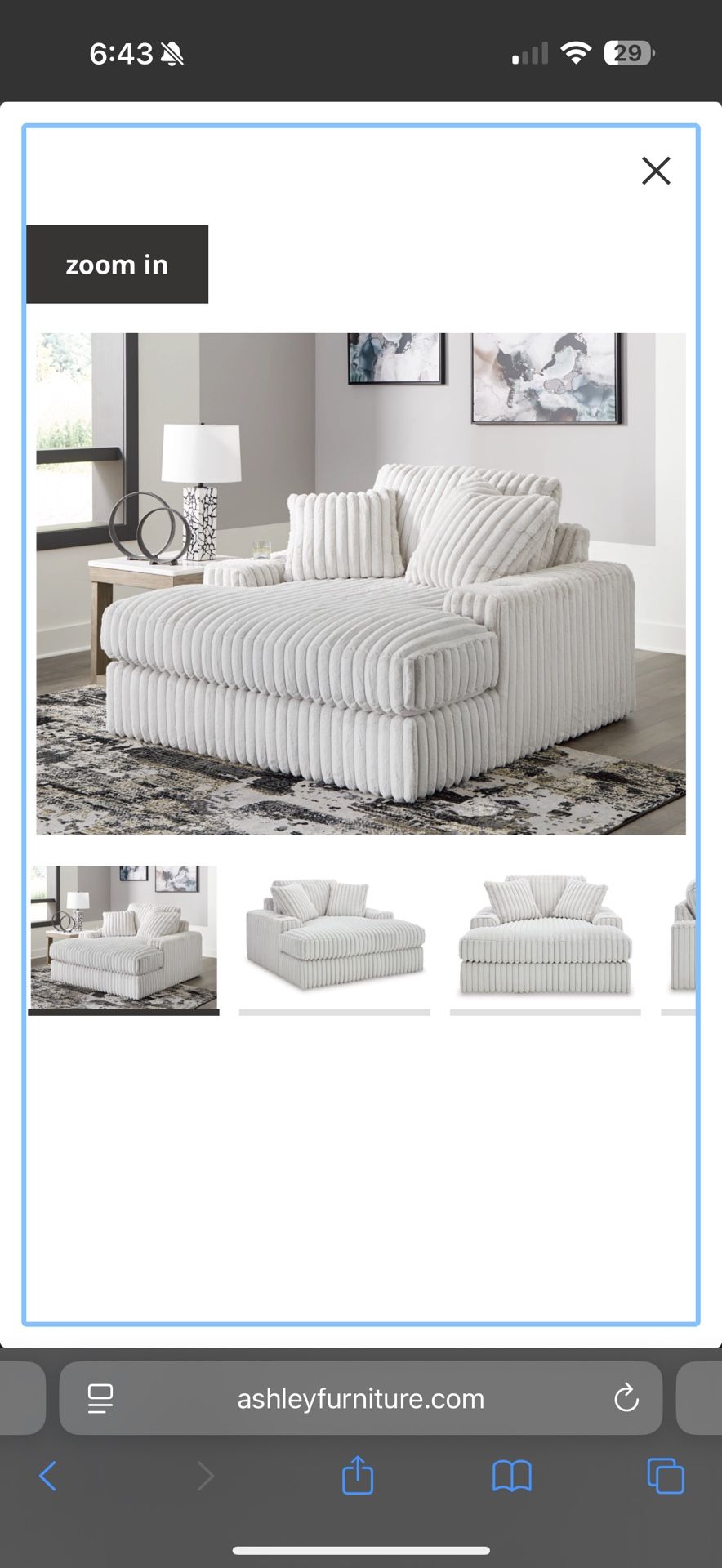 Oversized Comfy Chaise 