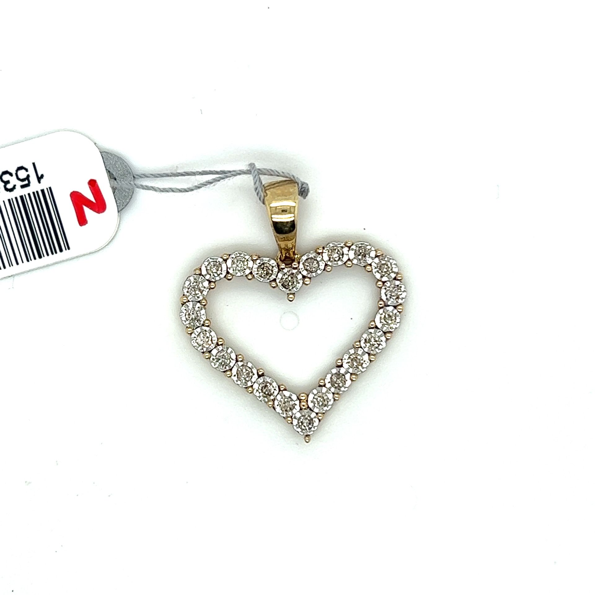 10kt Gold Diamond Heart Starset .3ctw 2.70grams 153640 9