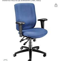 WorkPro PRO-972E Executive Ergonomic Ergo Chair, Navy