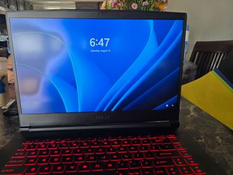MSI GF63 Gaming Laptop with Red Backlit Keyboard