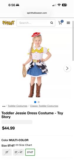 Toddler Jessie Toy Story Dress Costume