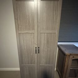 Grey Wood Cabinet