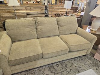 Bassett Sleeper Sofa. Tan