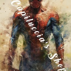 Spiderman painting artwork Poster