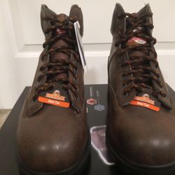 New Men's Brahma "Raid" Brown  Sz 10 Steel Toe Work Boots 