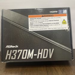 Motherboard - ASRock H370M-HDV LGA1151/ Intel H370/ DDR4/ SATA 3 & USB 3.2