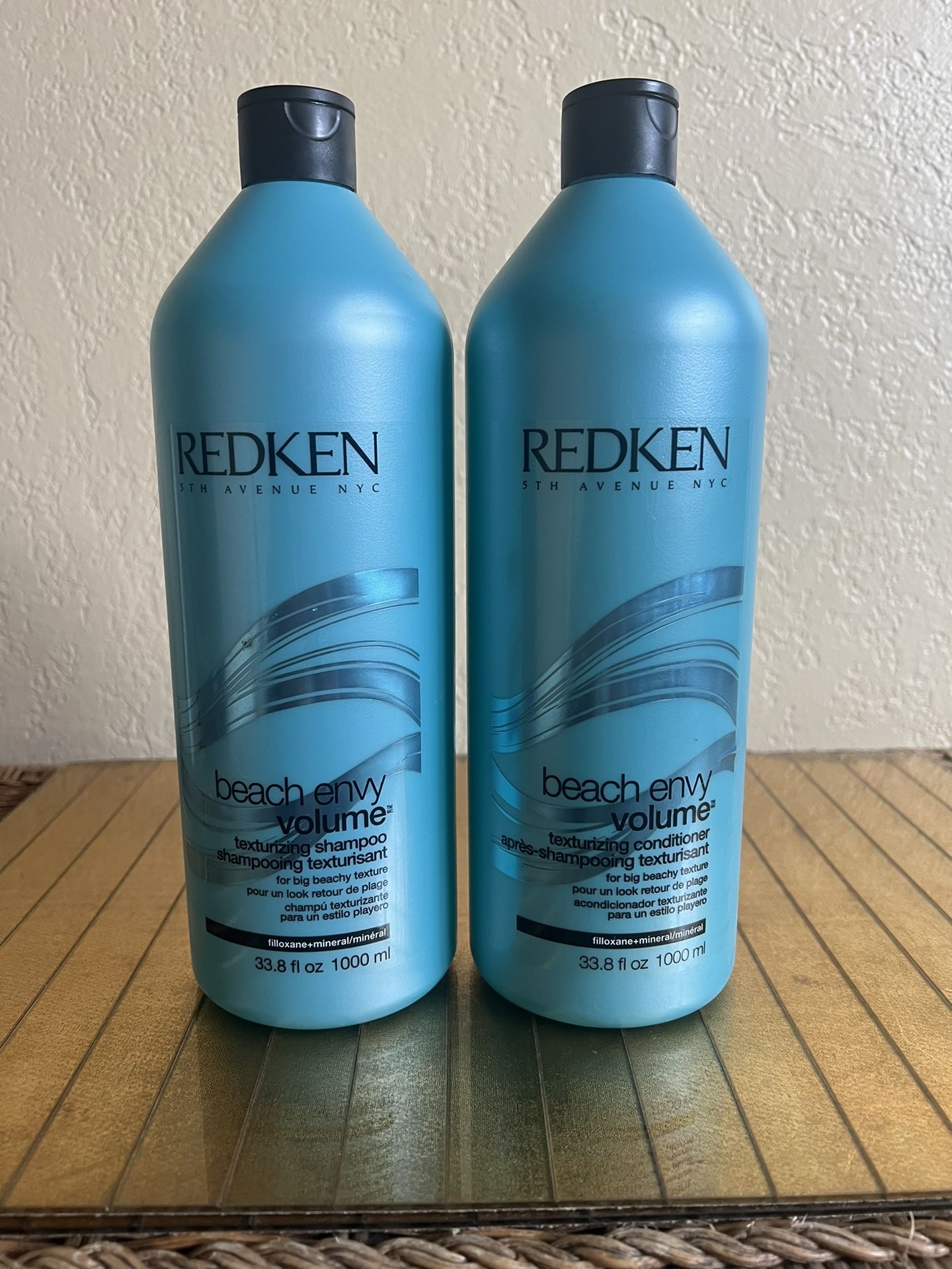 NEW X2 Redkin beach, envy volume shampoo and conditioner 1000 ML