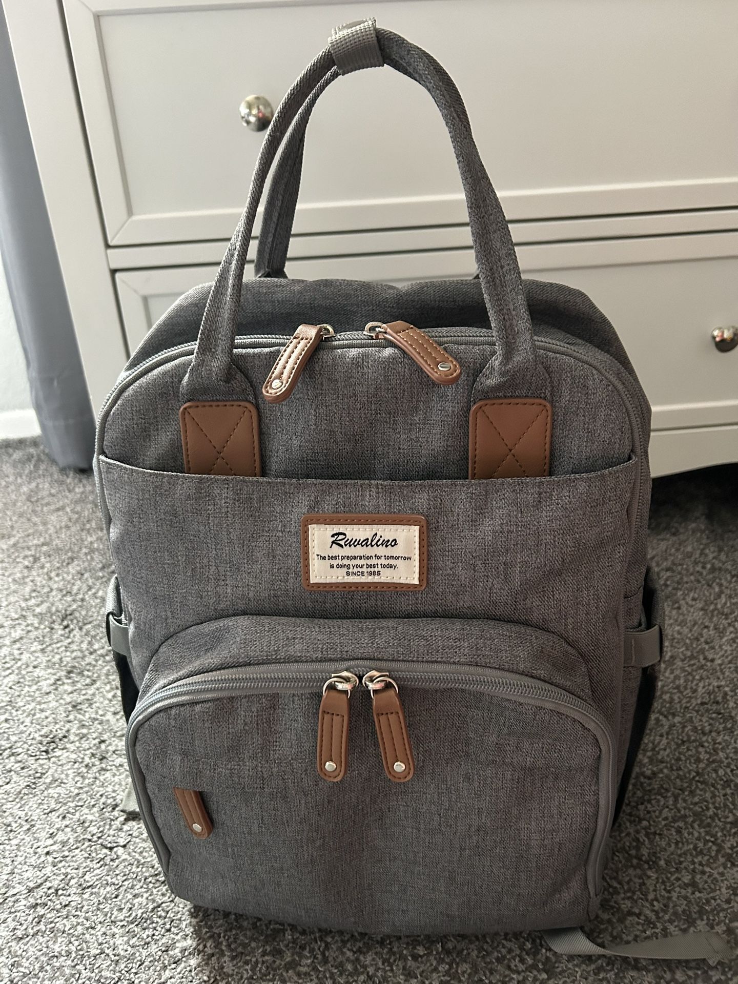 Ruvalino 19-Pocket Diaper Bag Backpack