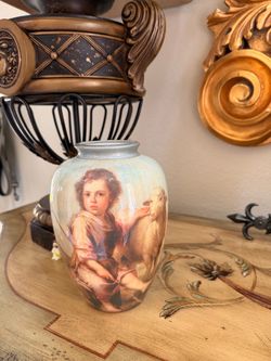 Porcelain Vase with Portrait Scene