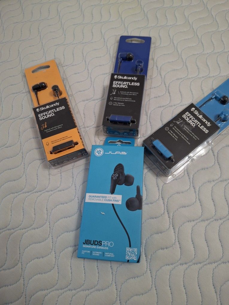 Skullcandy & JLAB Wired Headphones