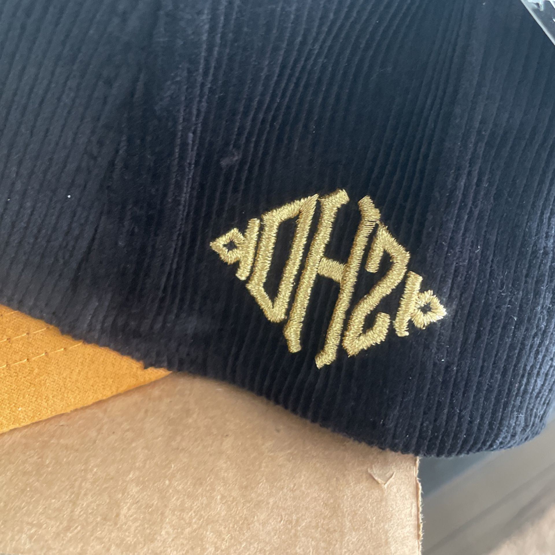 KTH LA Kill The Hype Dodgers Black Cord Brown Suede SnapBack Hat 