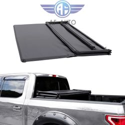 5.5ft Waterproof Soft Tri-Fold Truck Tonneau Cover Fits 2009-2014 Ford F-150