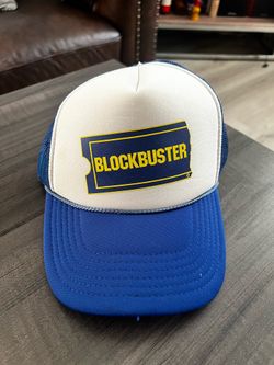 Blockbuster Retro Trucker Hat – Blue & White