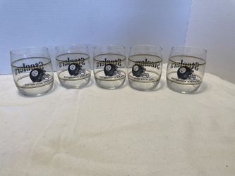 Vintage Pittsburgh Steelers NFL Tumbler Drinking Glasses