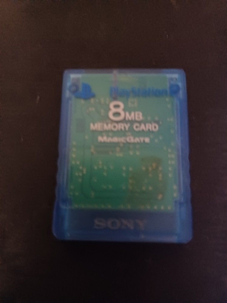 PS2 BLUE MEMORY CARD $25 FINAL PRICE SAME DAY SHIPPING
