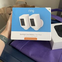 Ring Spotlight Cam with 2-Way Talk and Siren (2pack)