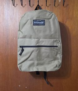 Backpack unisex brown color brand new with 2 compartment