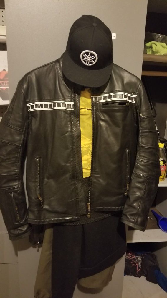 Roland sands design Ronin Yamaha leather motorcycle jacket