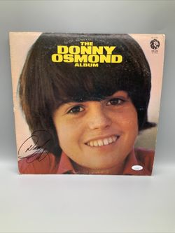 DONNY OSMOND,  "THE DONNY OSMOND ALBUM" 1ST SOLO VINYL ALBUM, JSA COA