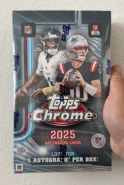 2025 Topps Chrome Football NFL Hobby Box NEW/SEALED