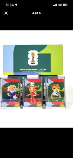 FIFA 2026 World Cup Soccer license figurine mascots byOfficial Licensed