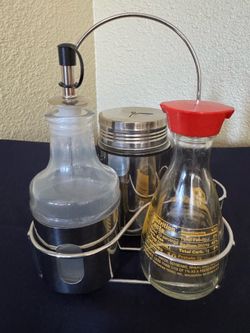 Stainless Steel Condiment Set