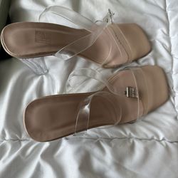 Clear High Heels Size 38 (US7) Worn Once Only