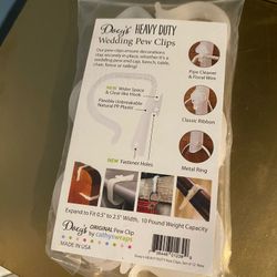 10 Wedding Pew Clips For Aisle Decorations 