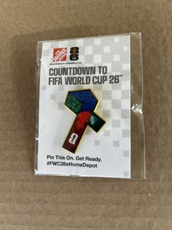 Home Depot FIFA 2026 Pin World Cup Soccer Collector New in Bag