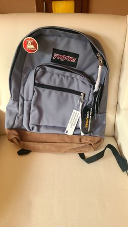 Jansport backpack with leather bottom - BRAND NEW