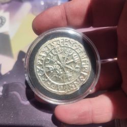 1.5 OZ SILVER hand Poured Viking Coin