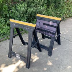 2pk  Z A G Folding Sawhorses With Tool Pouch
