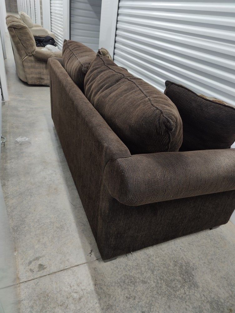 Full Size Brown Couch