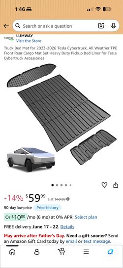 Tesla Cybertruck, All Weather TPE Front Rear Cargo Mat Set