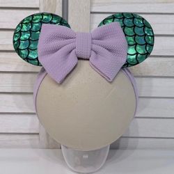 NEW Baby Little Mermaid Minnie Mouse Ears Headband *FIRM*