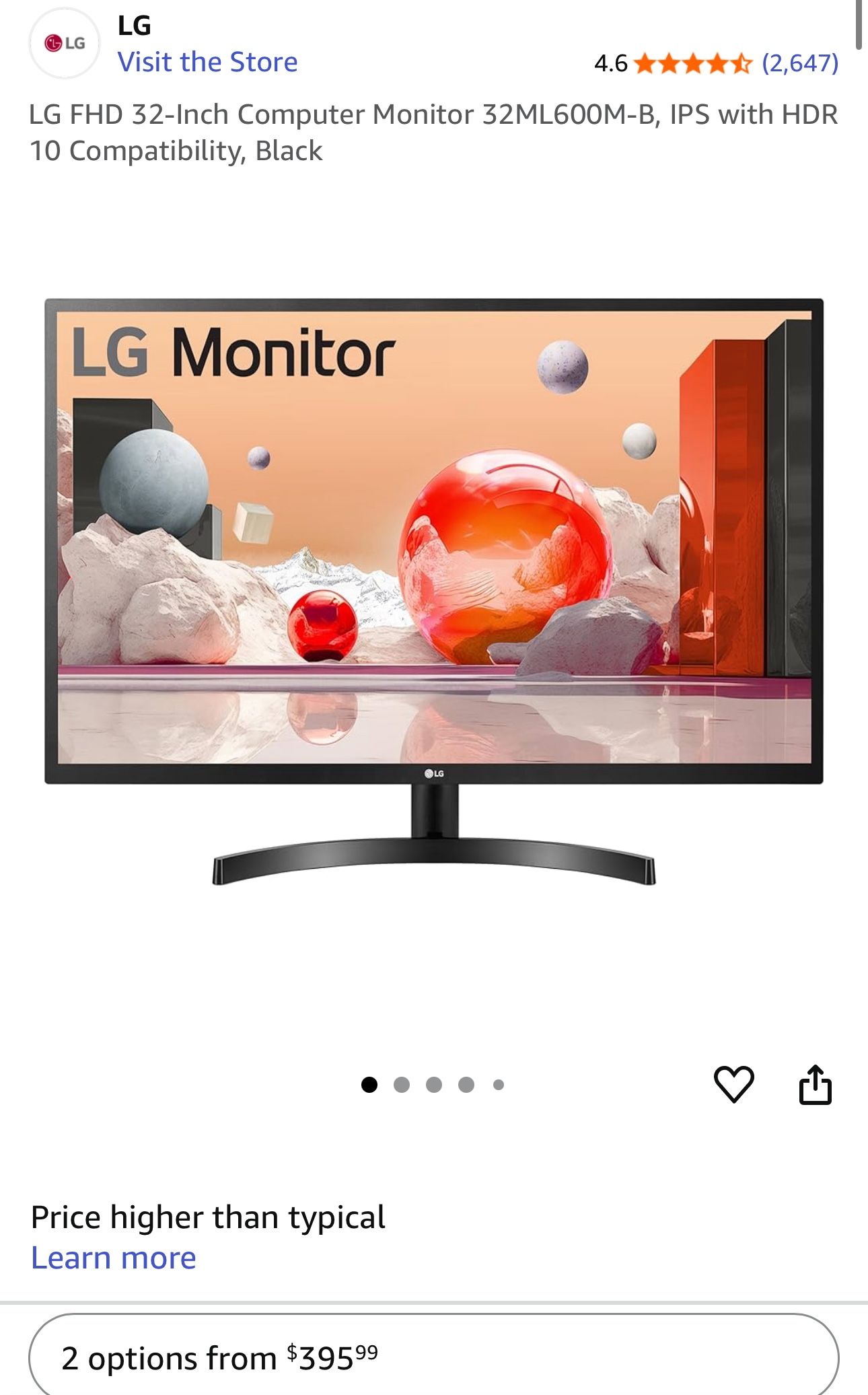 LG 32inch Monitor