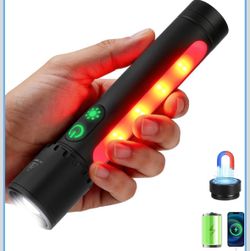 Rechargeable EDC Flashlight, Zoomable LED Tactical Flashlight with COB Work Light, Magnetic Flash Light with Power Bank Function IPX7 Waterproof for E