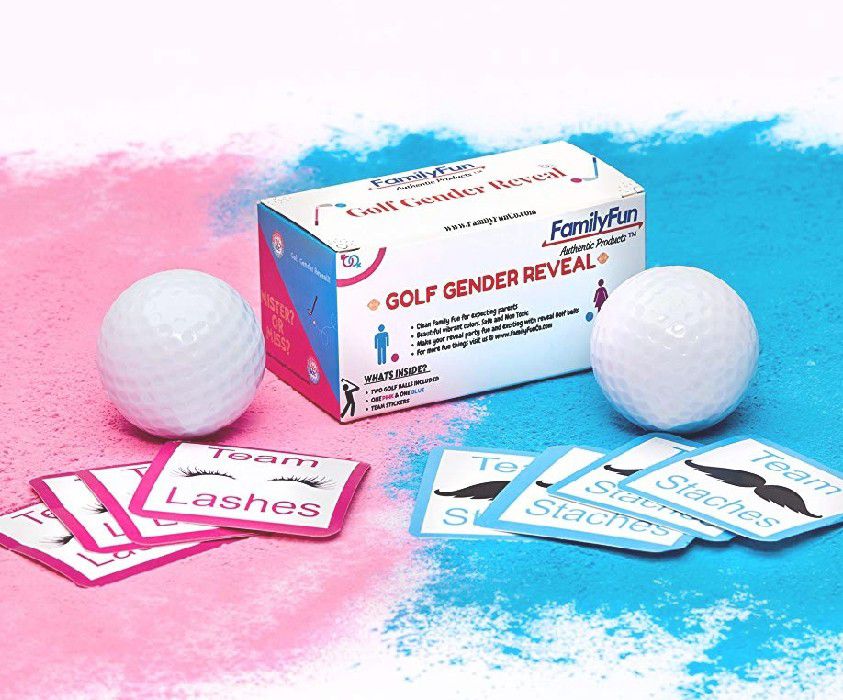 Gender Reveal Golf Balls Party Decorations