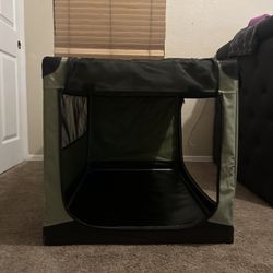 soft-sided pet crate or portable travel kennel