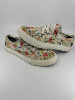 Blowfish Malibu Womens floral canvas lace up sneakers size 7