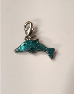 Sea World Dangle Charm Turquoise Dolphin Kids Accessories