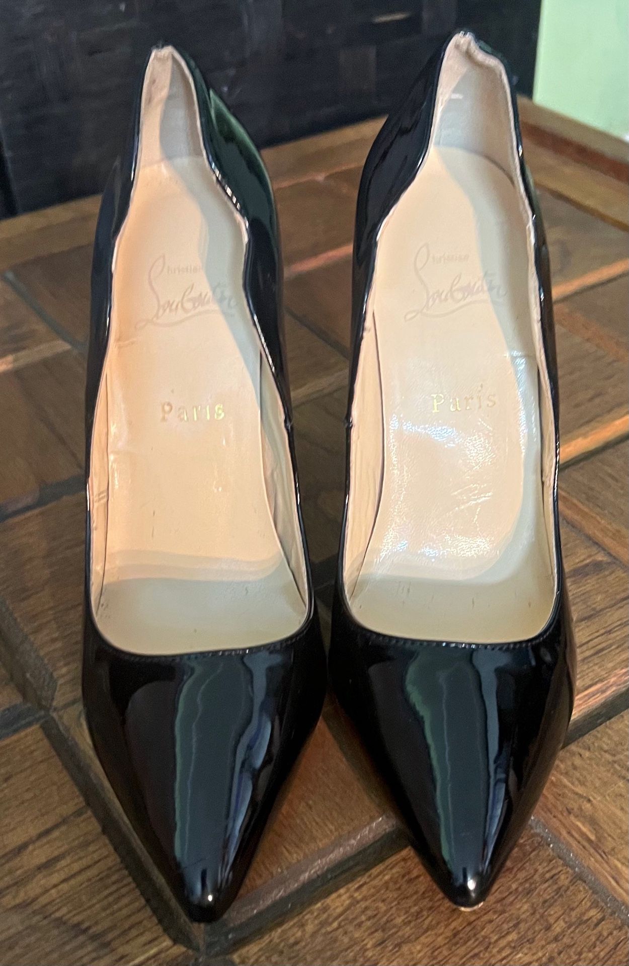 Christian Louboutin So Kate Pointed Toe Pump Black, Size US 8 (38)