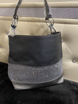 Rhinestone hobo handbag