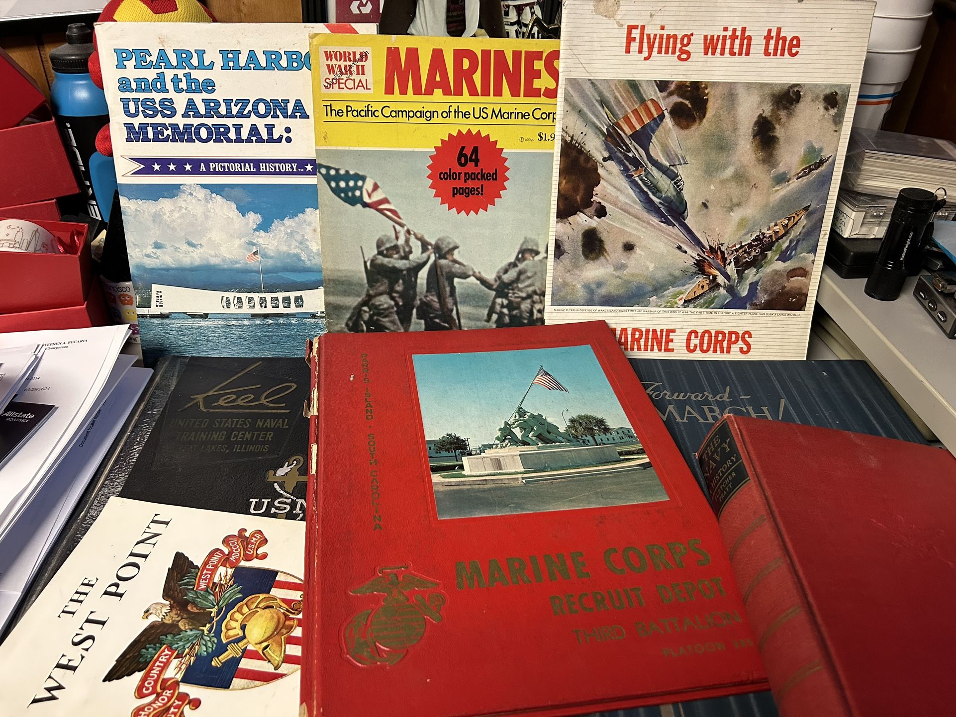 Vintage Military Books (army Navy Marines)