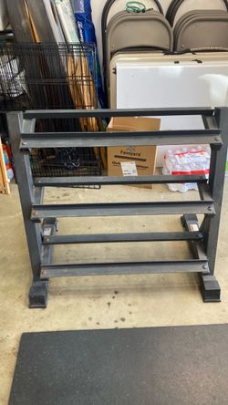 3 Tier dumbbell rack $60 firm